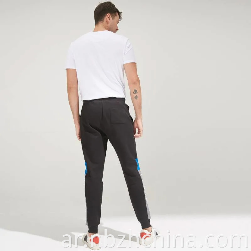 Mens Sport Printed Cutting Jogger Pants